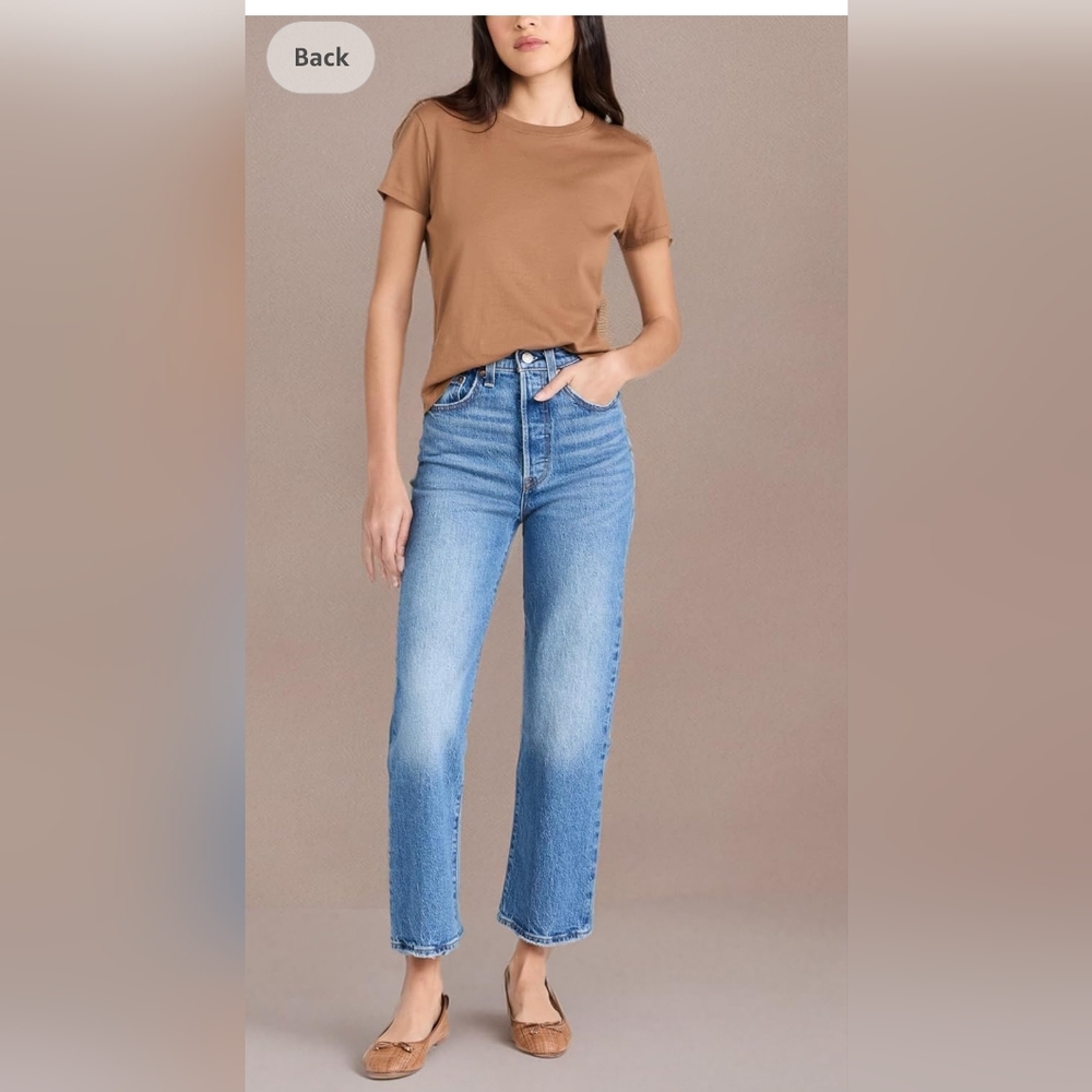 NWT Levi's Jeans High Rise Ribcage Straight Leg Ankle